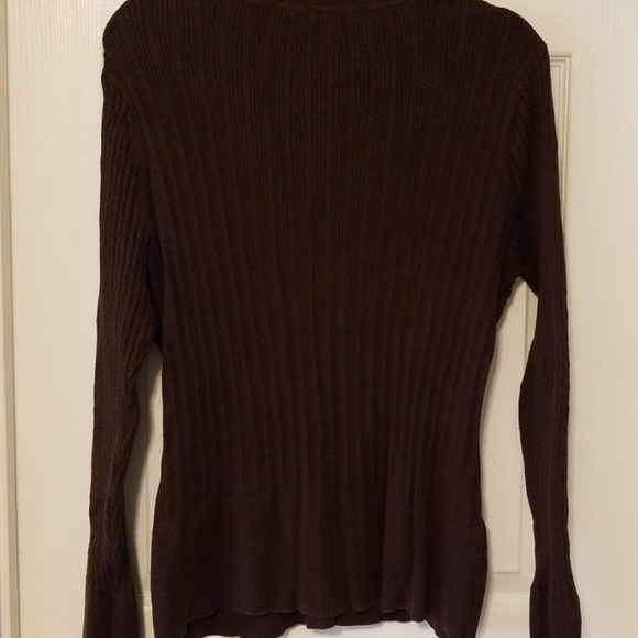 *SOLD* Apt 9 Chocolate Brown Cable Knit Sweater. - Picture 8 of 8